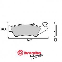 Plaquettes de frein avant BREMBO 125 CR