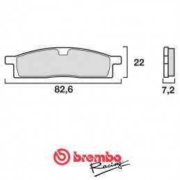 Plaquettes de frein avant BREMBO 80 YZ