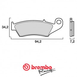 Plaquettes de frein avant BREMBO 400 YZF