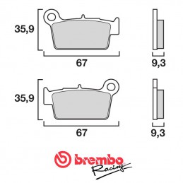 Plaquettes de frein arrière BREMBO 300 EN