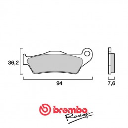 Plaquettes de frein avant BREMBO 4.5i SE