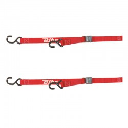 Sangles à boucle 25mm rouges