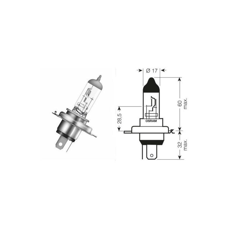 Ampoule H4 12V 60/55W