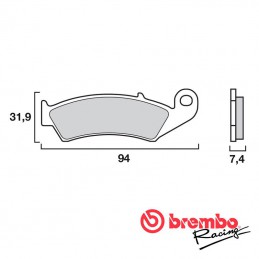 Plaquettes de frein avant BREMBO 125 CR