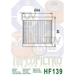 Filtre à huile Hiflofiltro HF139