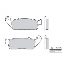Plaquettes de frein BREMBO 07HO41 SA métal fritté 
