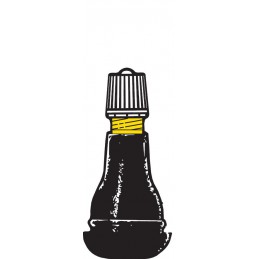 Valve droite caoutchoutée TR413