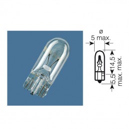 Ampoule W2 témoin culot verre 12V-1,2W