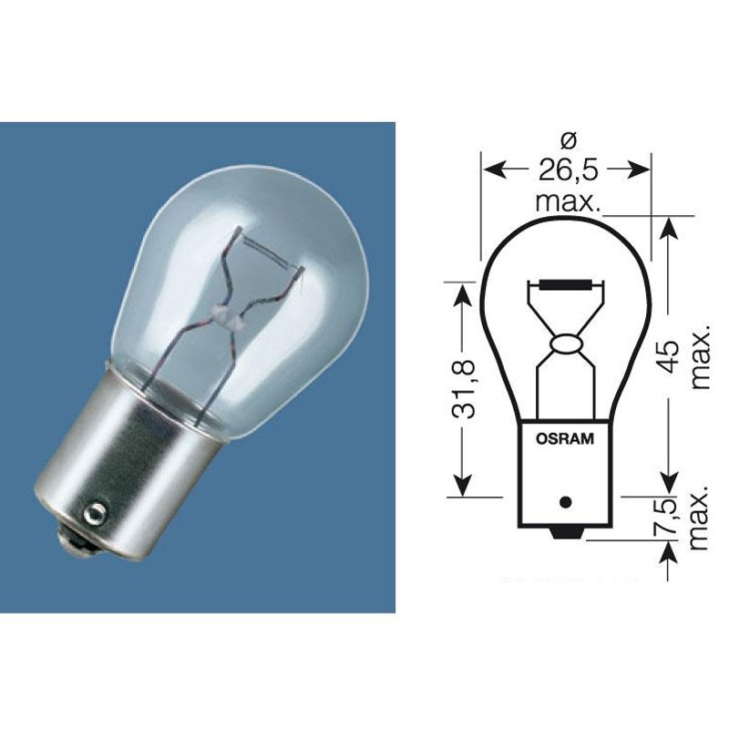 Ampoule BA15S 12V-21W