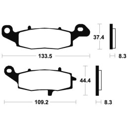 Plaquettes de frein BENDIX MF205