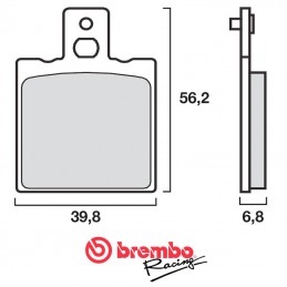Plaquettes de frein BREMBO 07BB0106 organique