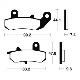 Plaquettes de frein AP RACING LMP235SR