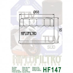 Filtre à huile HIFLOFILTRO HF147