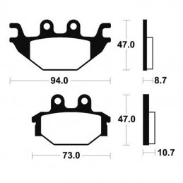 Plaquettes de frein AP-RACING LMP410OR