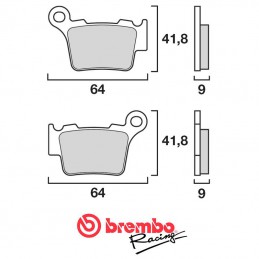 Plaquettes de frein arrière BREMBO 125 TC