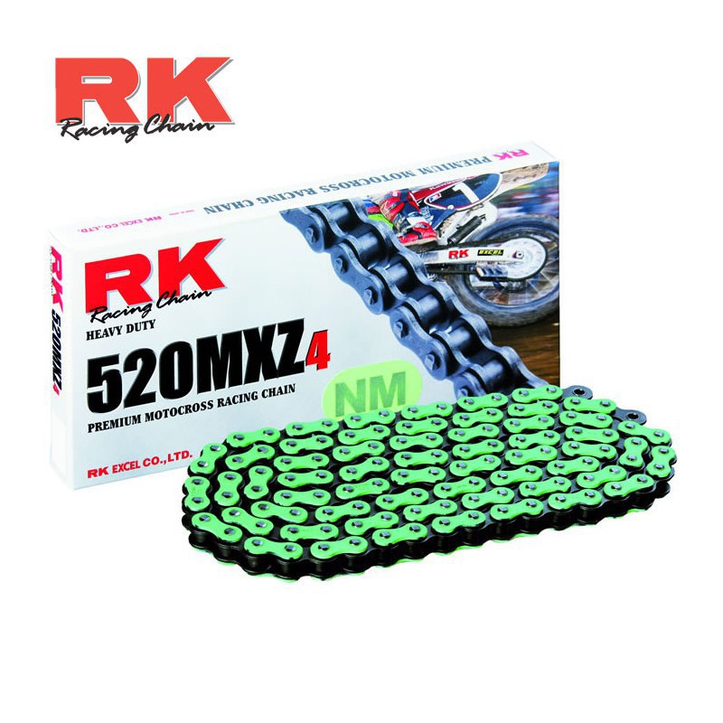 Chaine ultra renforcée RK 520 MXZ-4 Verte