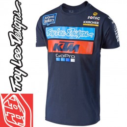 Tee shirt Troy Lee Designs KTM GoPro 2018 Bleu