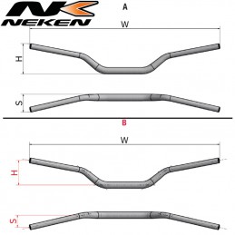Guidon NEKEN RADICAL Orange-blue