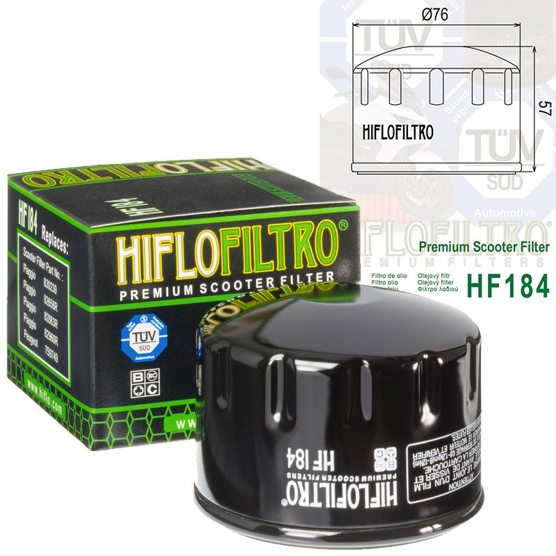 Filtre à huile HIFLOFILTRO HF184 Filtre à huile HIFLOFILTRO HF184