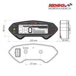 Compteur de vitesse mutlifonctions KOSO DB01-RN