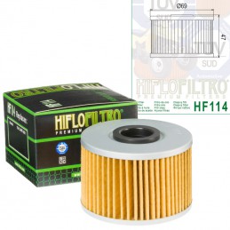 Filtre à huile HIFLOFILTRO HF114