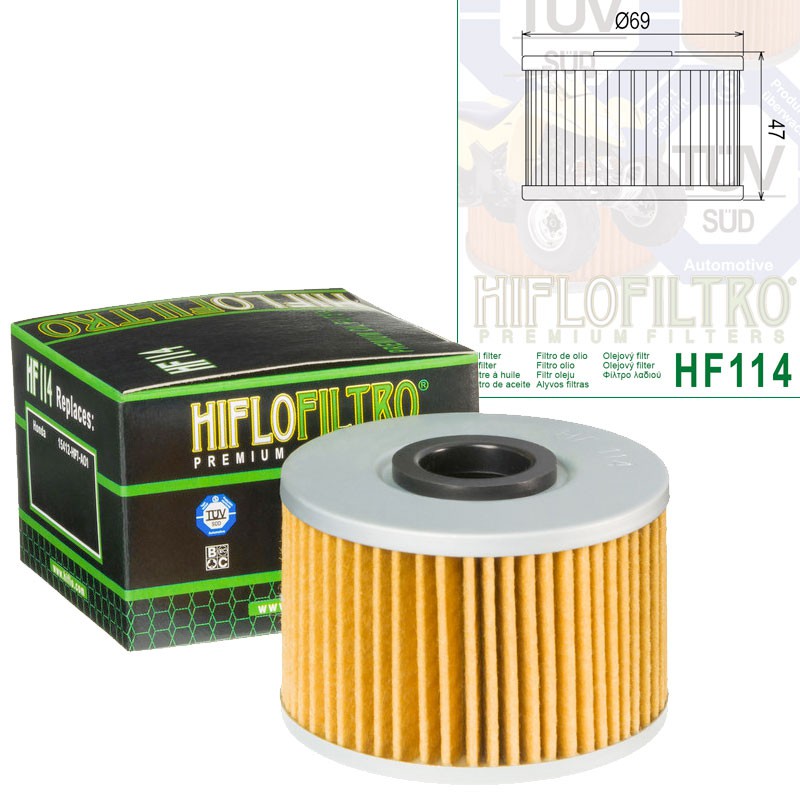 Filtre à huile HIFLOFILTRO HF114 Filtre à huile HIFLOFILTRO HF114