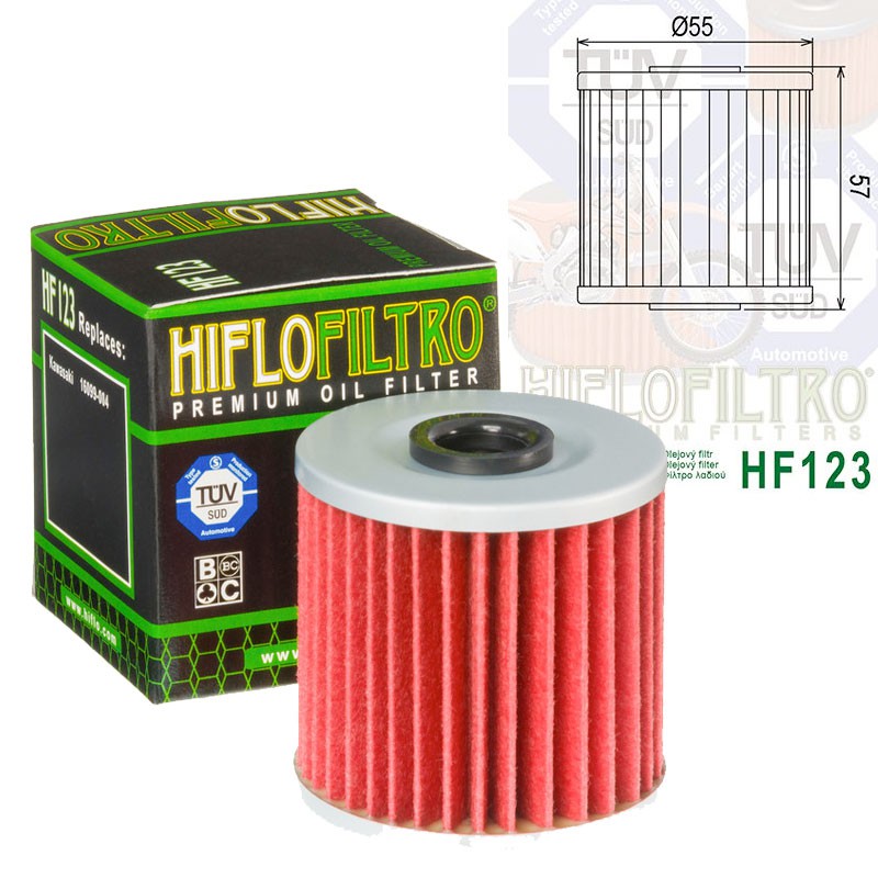 Filtre à huile HIFLOFILTRO HF123 Filtre à huile HIFLOFILTRO HF123