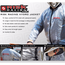 Veste de pluie transparente RISK