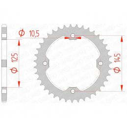 Couronne AFAM 450 YFZ