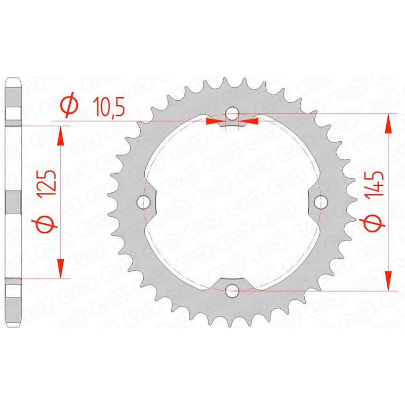 Couronne AFAM 450 YFZ