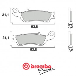 Plaquettes de frein avant BREMBO 250 WRF