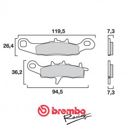 Plaquettes de frein avant BREMBO 80 KX