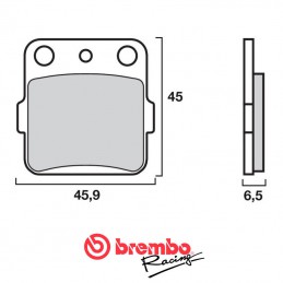 Plaquettes de frein avant BREMBO 85 CR