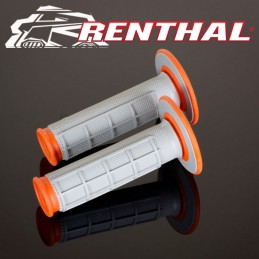 Poignées RENTHAL Dual grip orange