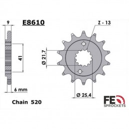 Pignon FE-SPROCKETS HONDA 600 XR