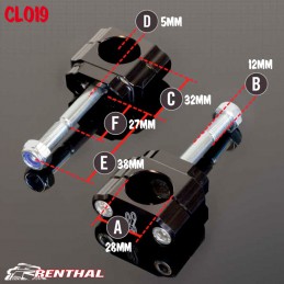 Pontets RENTHAL CL019 28,6mm