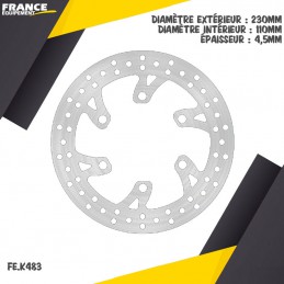 Disque de fein arrière FE-BRAKES 650 KLX-R