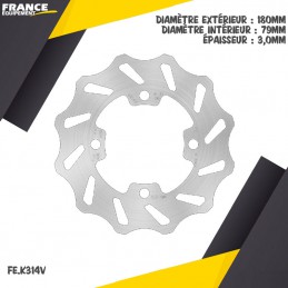 Disque de fein arrière FE-BRAKES 65 KX