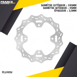 Disque de frein arrière FE-BRAKES 450 KXF