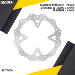 Disque de frein arrière FE-BRAKES 530 EN-F