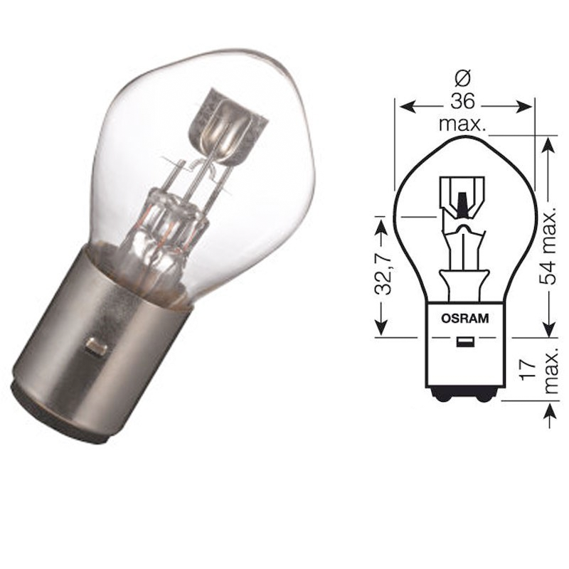 Ampoule BA20D 12V-40/45W