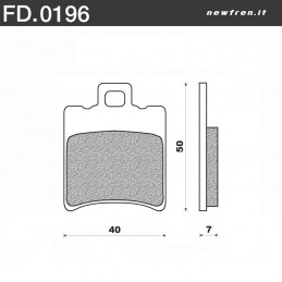Plaquettes de frein NEWFREN FD0196 BA