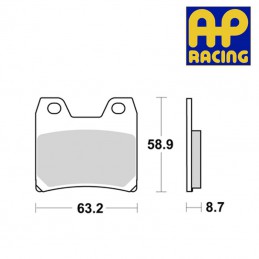 Plaquettes de frein AP RACING LMP370SR