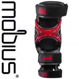 Genouillères MOBIUS X8 Grey-Red
