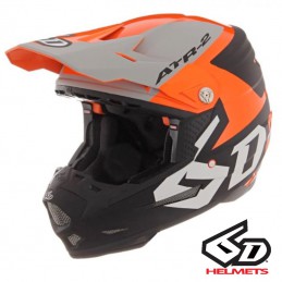 Casque 6D ATR-2 Helo Gray-Orange