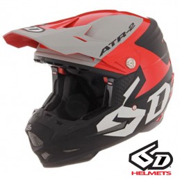 Casque 6D ATR-2 Helo Gray-Red