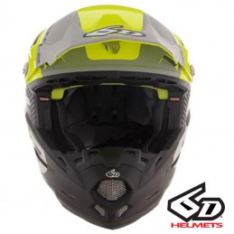 Casque 6D ATR-2 Helo Gray-Yellow