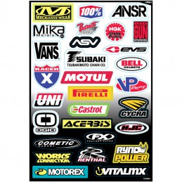 Planche de stickers FACTORY EFFEX Logos C