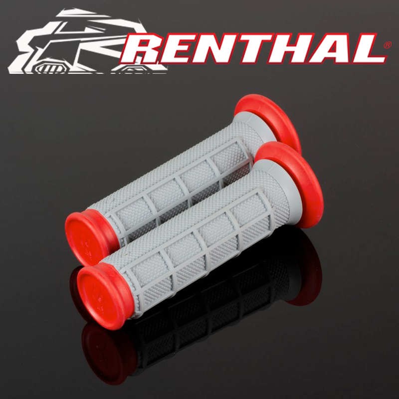 Poignées quad RENTHAL Dual grip rouge