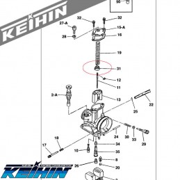Guide de ressort KEIHIN PWK 28